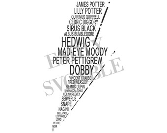 Download Harry Potter Lightning Bolt Svg Etsy