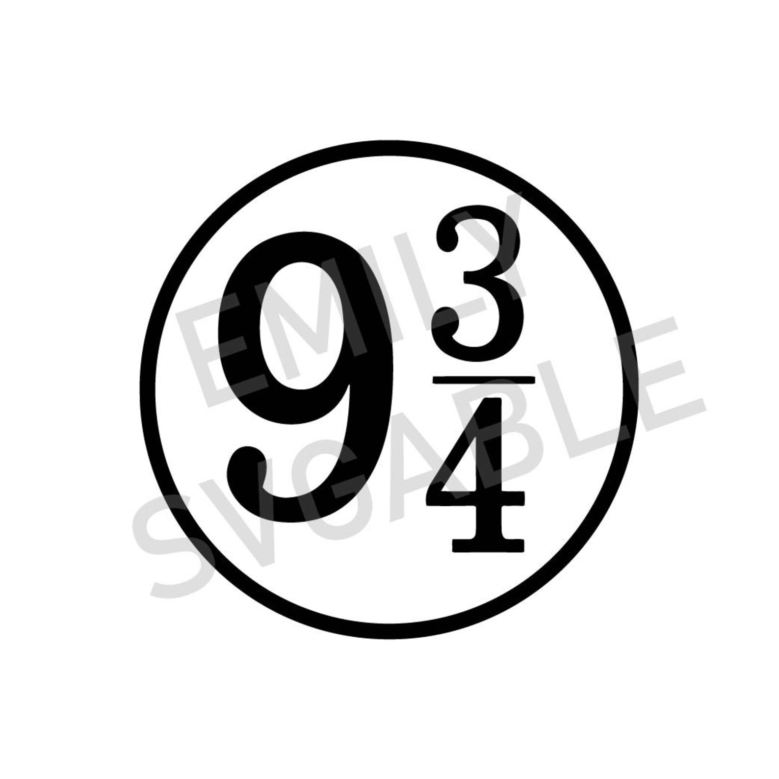 9 3/4 SVG Harry Potter SVG | Etsy