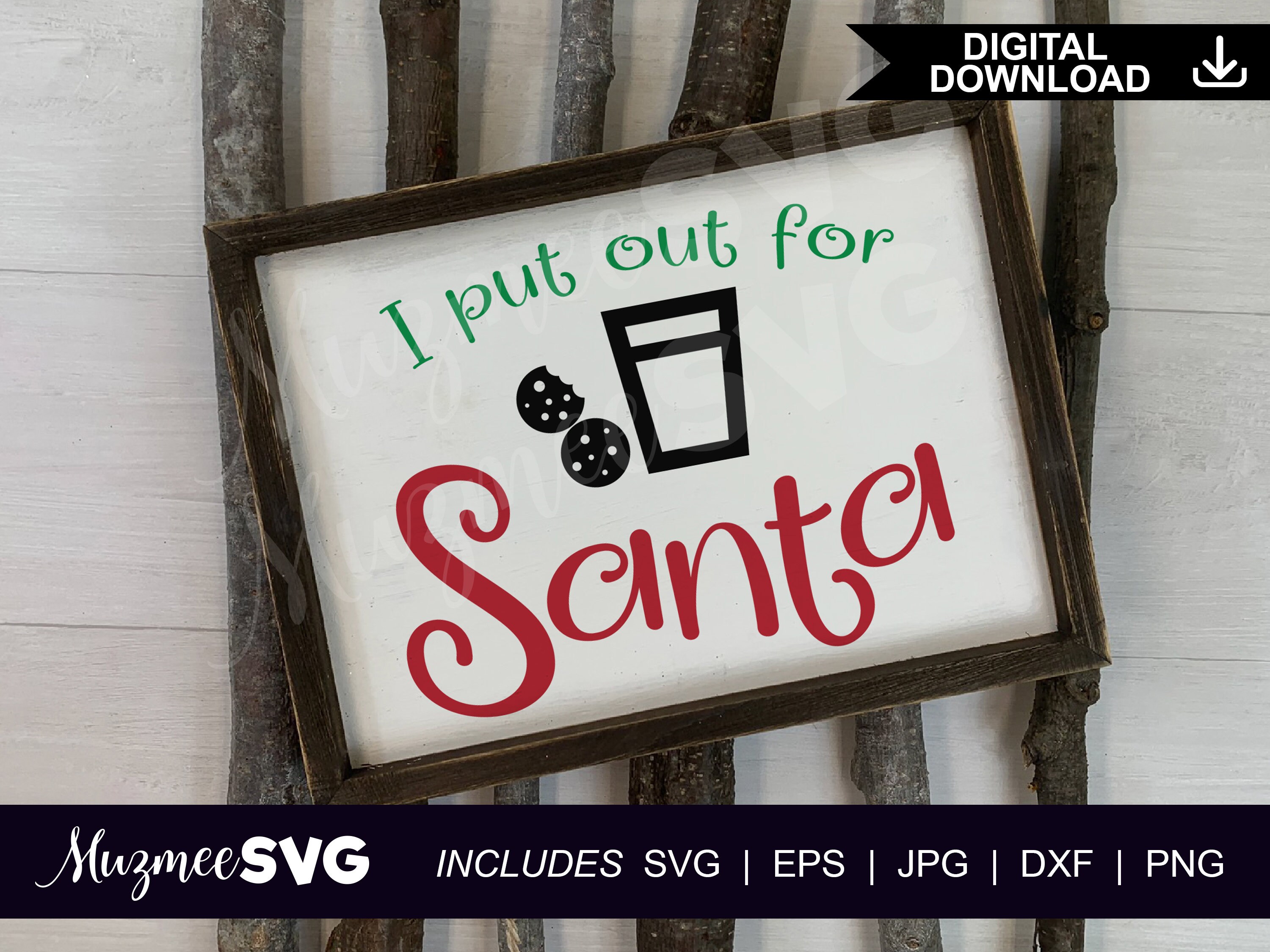 Download I Put Out For Santa Cut File Digital Download svg jpg eps | Etsy
