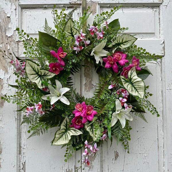 Tropical Wreath Etsy