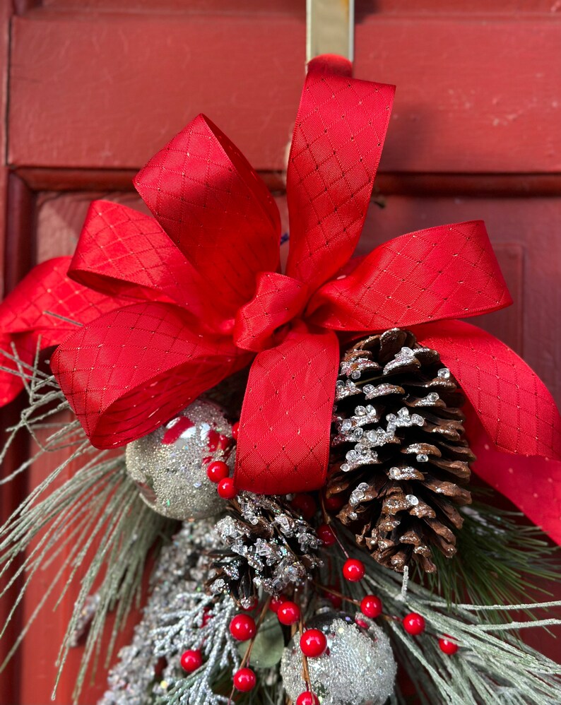 Swag Set of 2 Pair of Swags Mini Winterteardrop Holiday Etsy