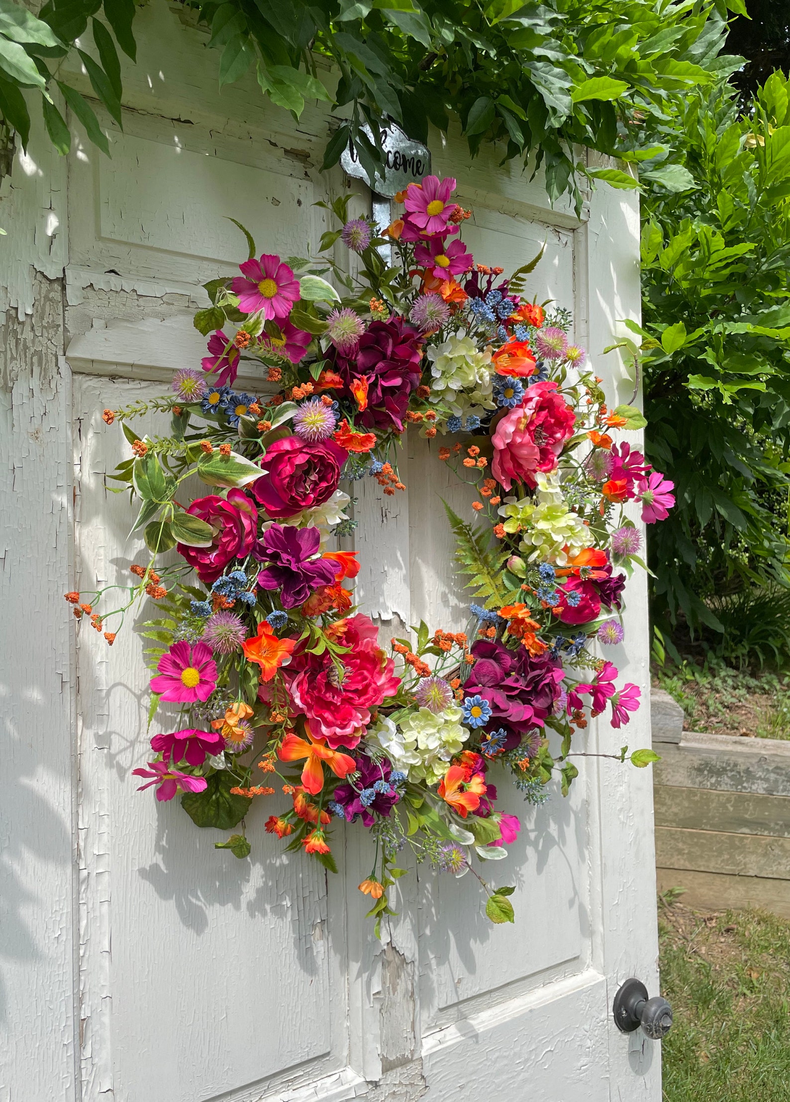Summer Wreaths for Front Door Summer Wreaths 30 Inch Large Etsy