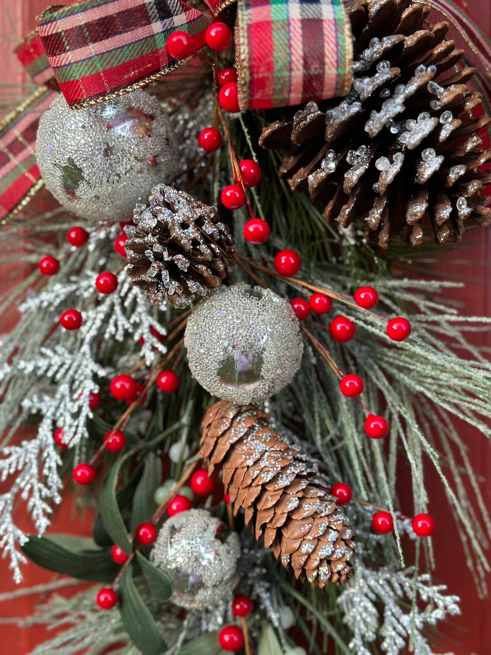 Swag Set of 2 Pair of Swags Mini Winterteardrop Holiday Etsy