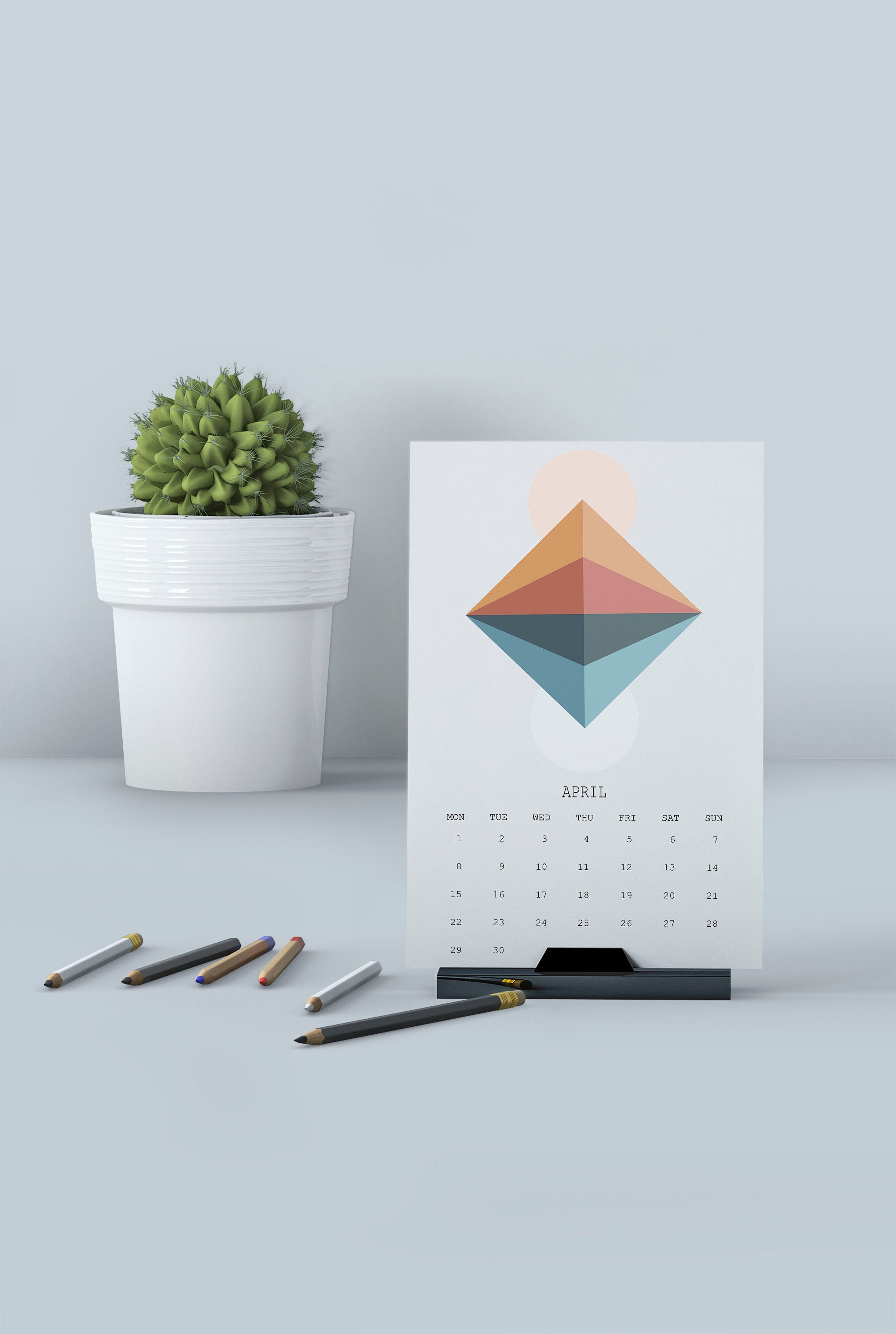 2024 Abstract Art Calendar, 2024 Calendar, Minimal Calendar, Art Wall