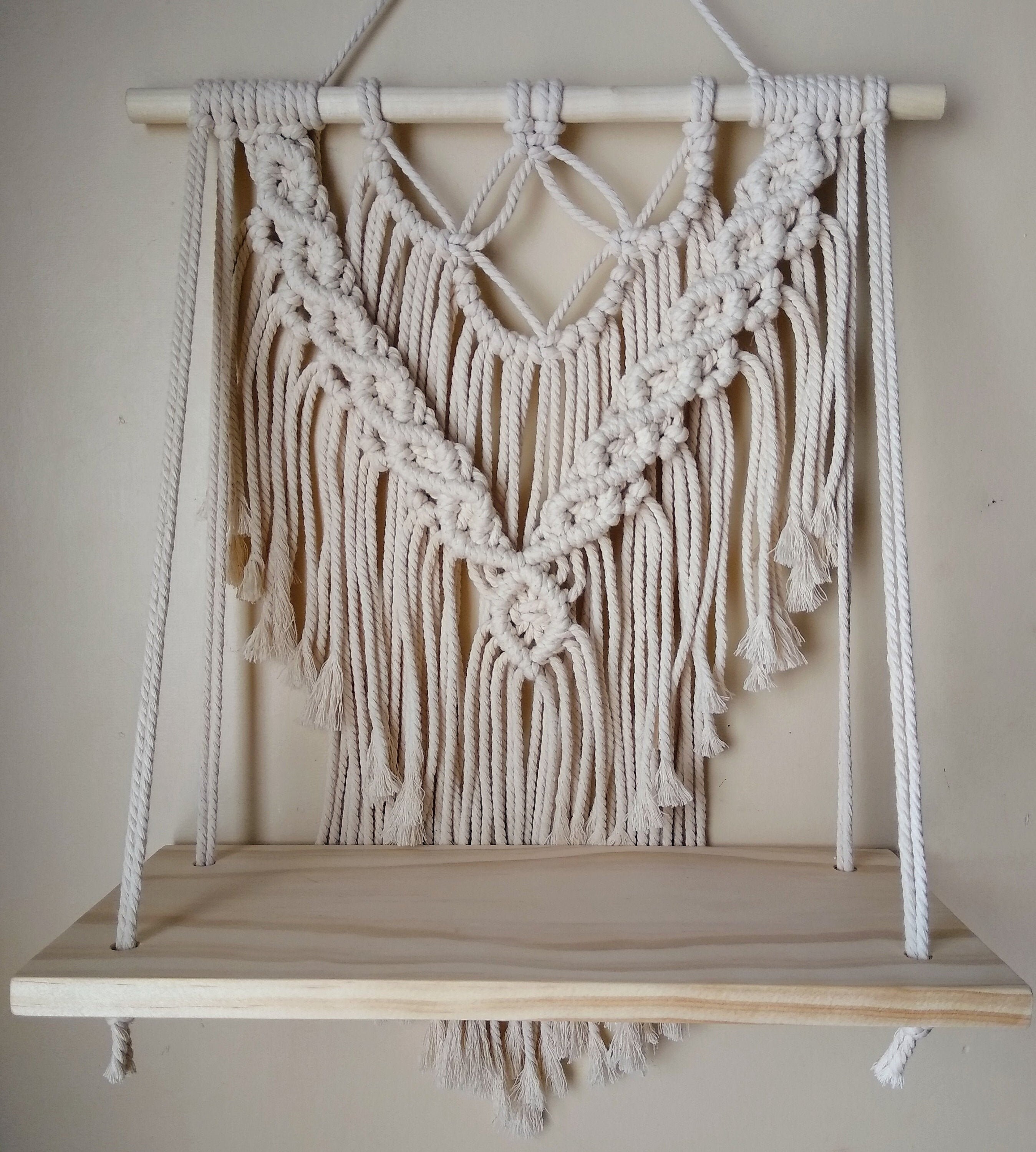 Macrame shelf Etsy