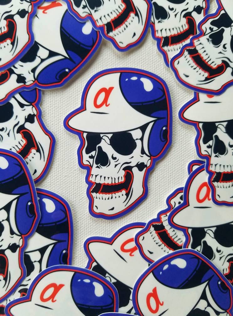 Atlanta Braves baseball chop nation skull 2022 T-shirt, hoodie