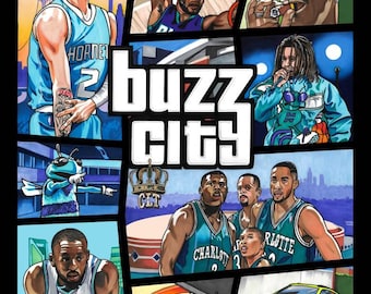 GTA "Buzz City" art print