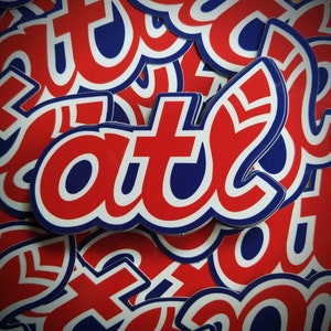 Atlanta Braves &quot;retro&quot; vinyl sticker