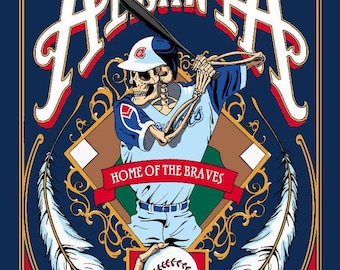 Atlanta Braves 11"x17" "heritage" art print