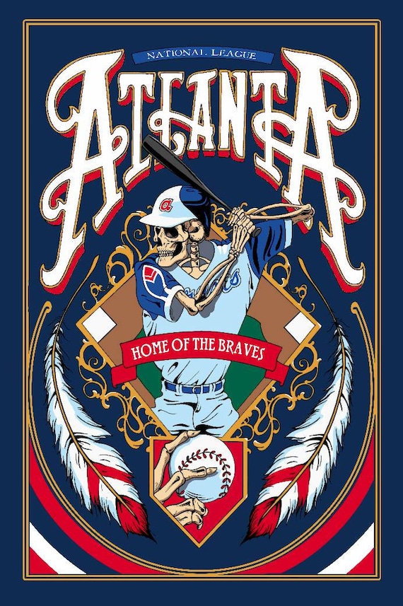 cool atlanta braves drawings