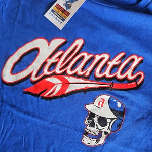 Atlanta Braves &quot;retro script&quot; graphic tee