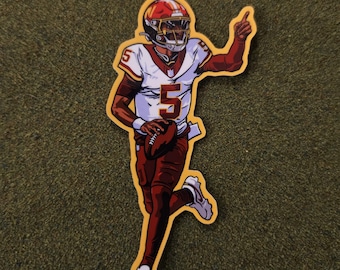 Jayden Daniels vinyl sticker