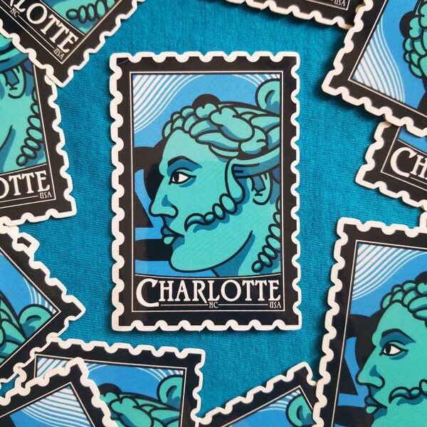 Charlotte Nc Sticker Etsy