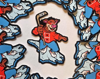 Carolina Hurricanes ICEE mascot vinyl sticker