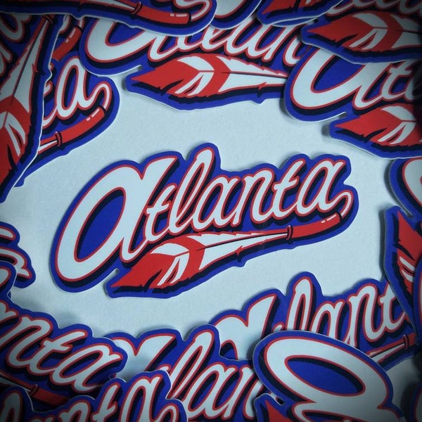 Atlanta Braves Decal Etsy