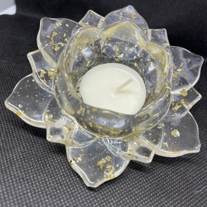 Resin candle holder