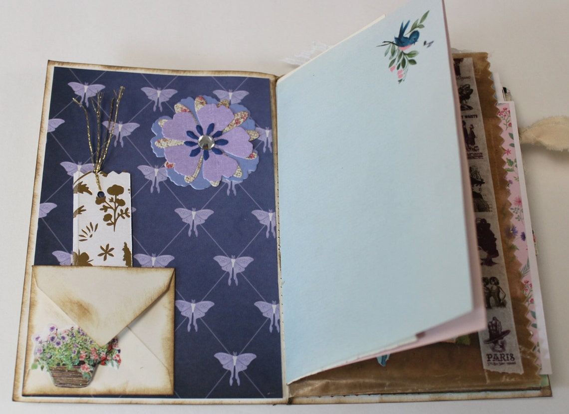 Vintage Greeting Card Junk Journal Etsy