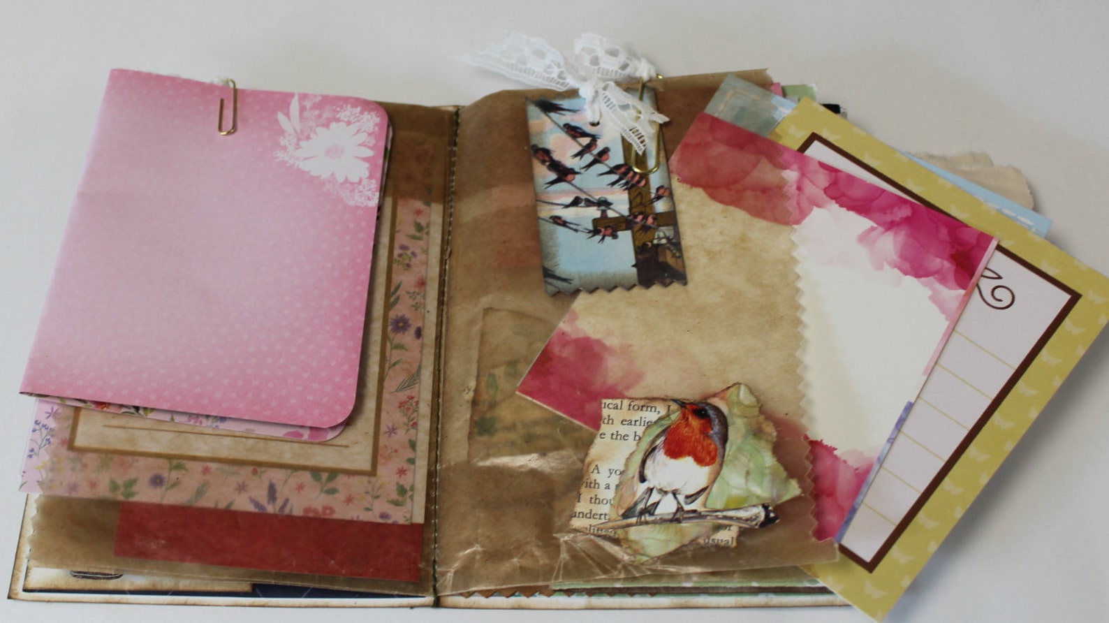 Vintage Greeting Card Junk Journal Etsy