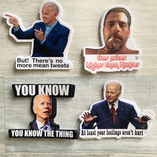 Bidenflation,Higher than Hunter,Mean Tweets,I,peach Biden  Sticker pack