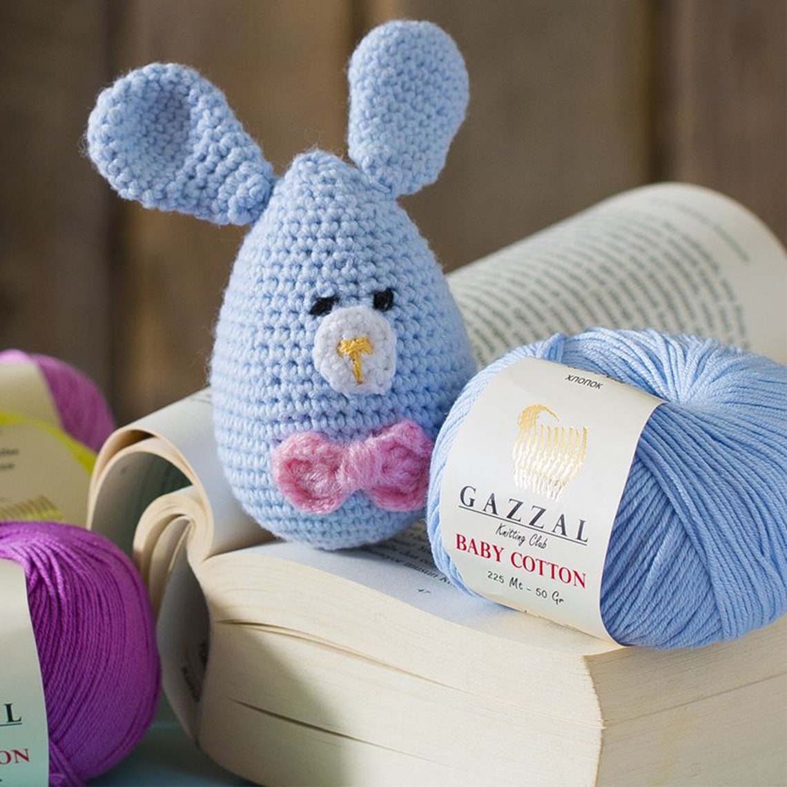 Gazzal Baby Cotton Yarn Amigurumi Yarn 50gr Yarn Soft Etsy