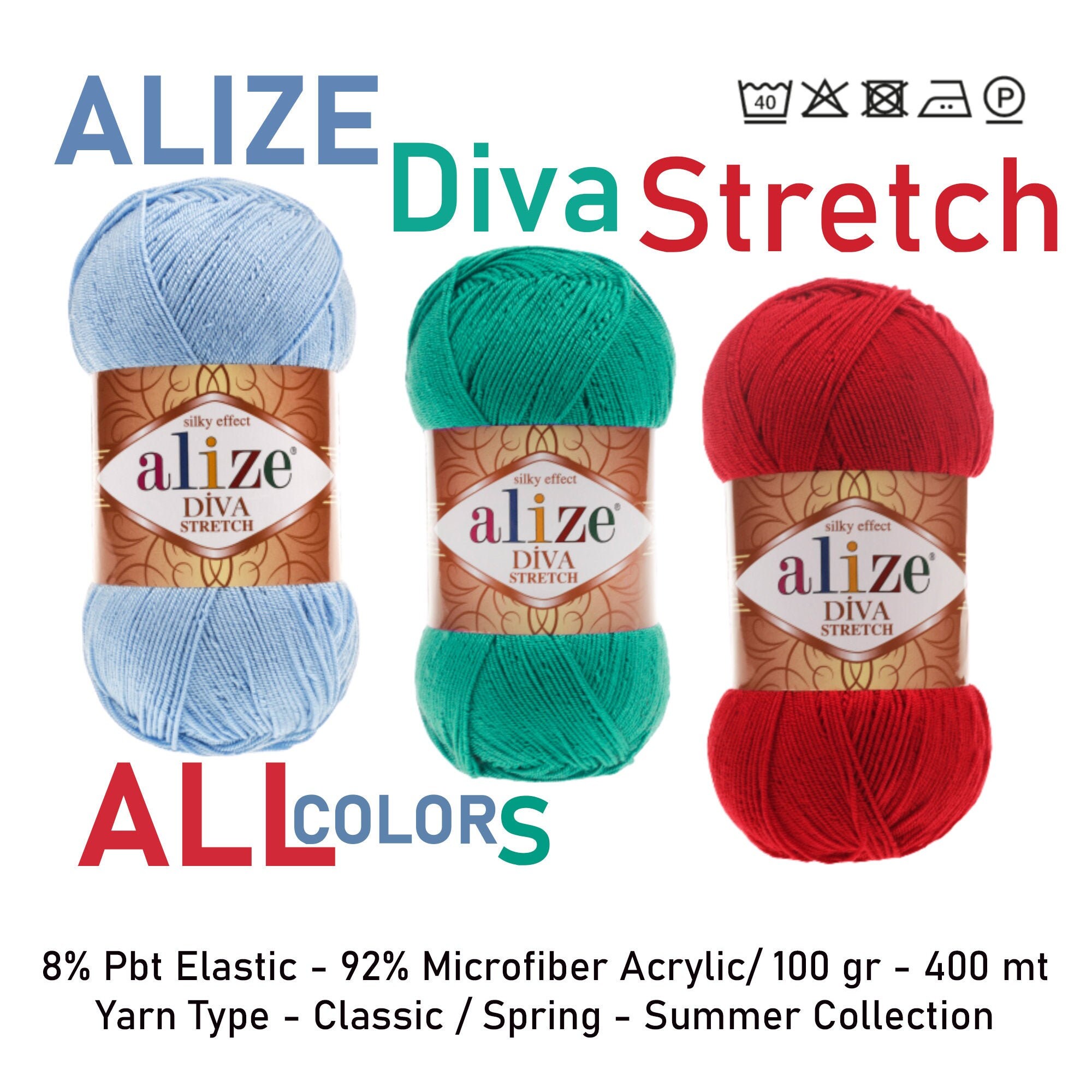 Yarn Alize Diva Summer yarn for crochet top Kids' Crafts Yarn