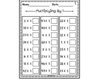 48 Printable Multiplication 1-12 worksheet with Answer Key Included