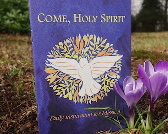 Come, Holy Spirit | Prayer booklet | Mission | A6 | Watercolour | Calligraphy | Scripture | Catholic | Christian | Catechesis