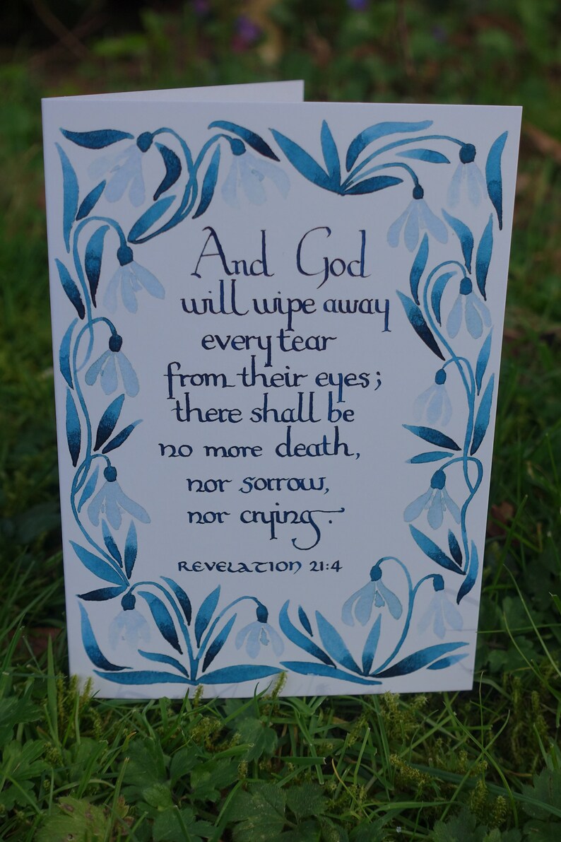 Every Tear Sympathy Card Christian Cards Scripture Cards Bible Etsy UK