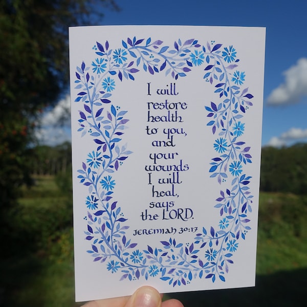 Get Well Card Calligraphy - Etsy