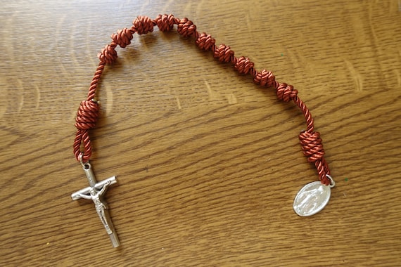 Buy Knotted Cord Red Rosary Kits