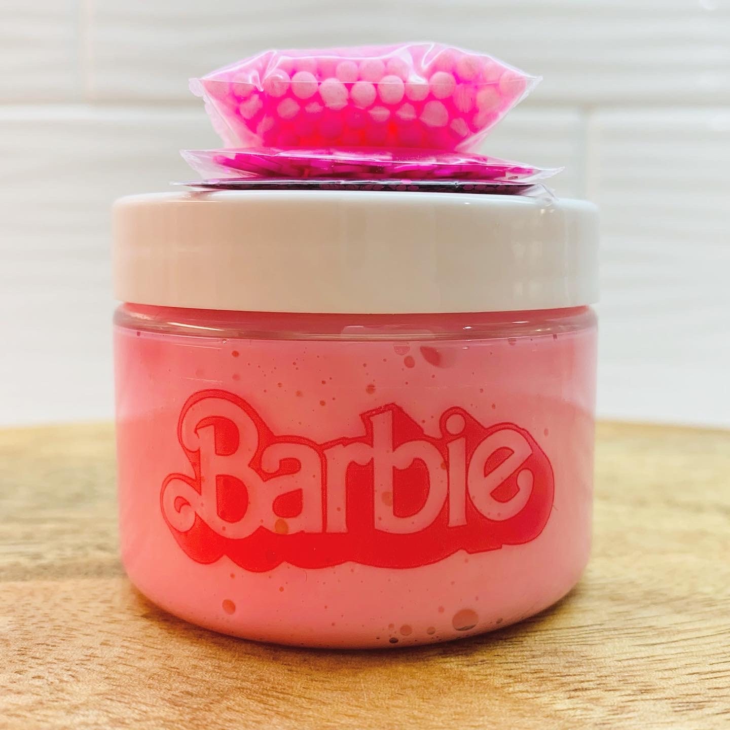 Barbie Butter Slime, Barbie Party, Barbie Movie, Slime Shop, Barbie Gifts,  Lawn Games, Sensory Bin, Slime Play, Pink Slime 