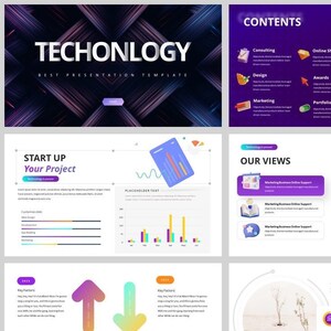 Science and Technology Clean Creative Business PowerPoint Template