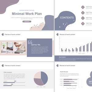 Minimal Clean Business Report  PowerPoint Template