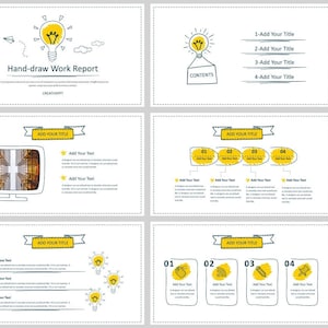 最小限の手描き PowerPoint プレゼンテーション テンプレート