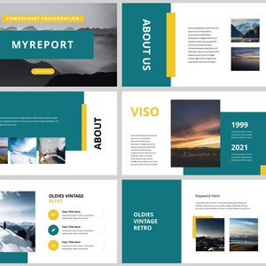 Minimal Magazine Style Business PowerPoint Template