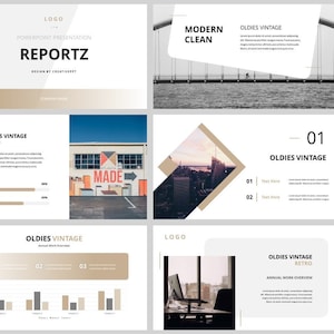 Minimal Magazine Style Business PowerPoint Template