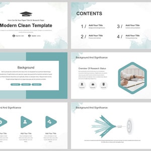 Water-color Clean Graduation Defense Report PowerPoint Template