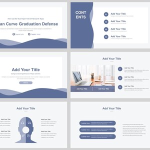 Minimal Clean Graduation Defense PowerPoint Template