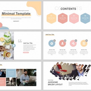 Minimal Clean Work Summary PowerPoint Template