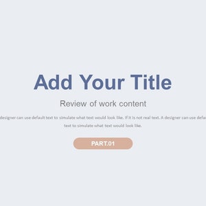 Minimal Clean Work Summary Powerpoint Template - Etsy