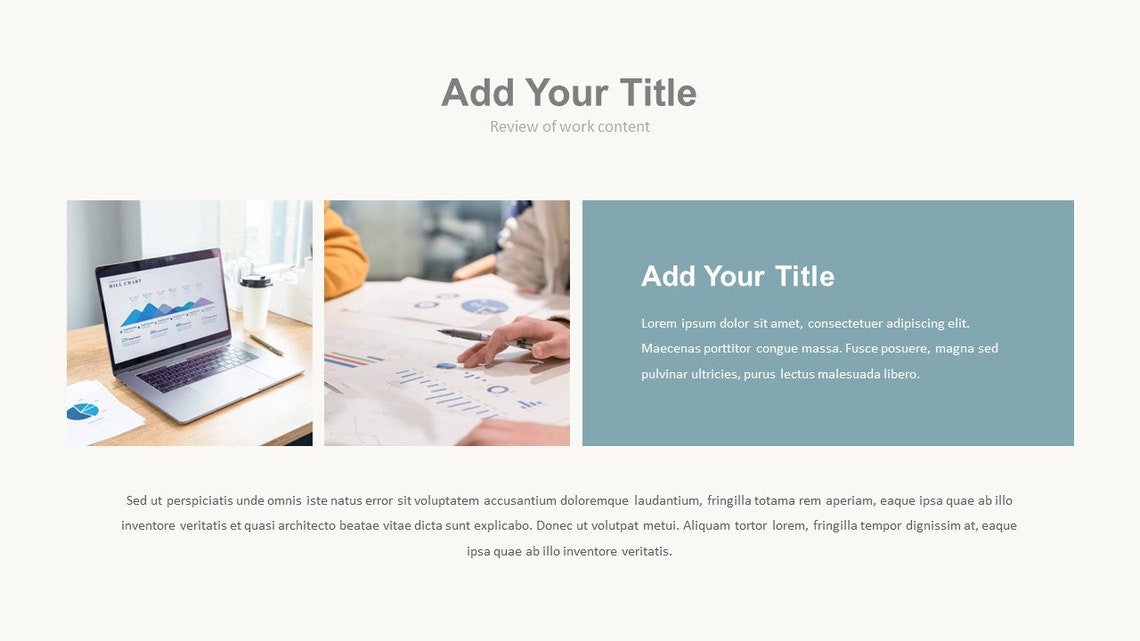 Minimal Clean Work Summary Powerpoint Template - Etsy