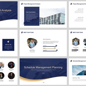 Minimal Clean Work Summary Powerpoint Template - Etsy