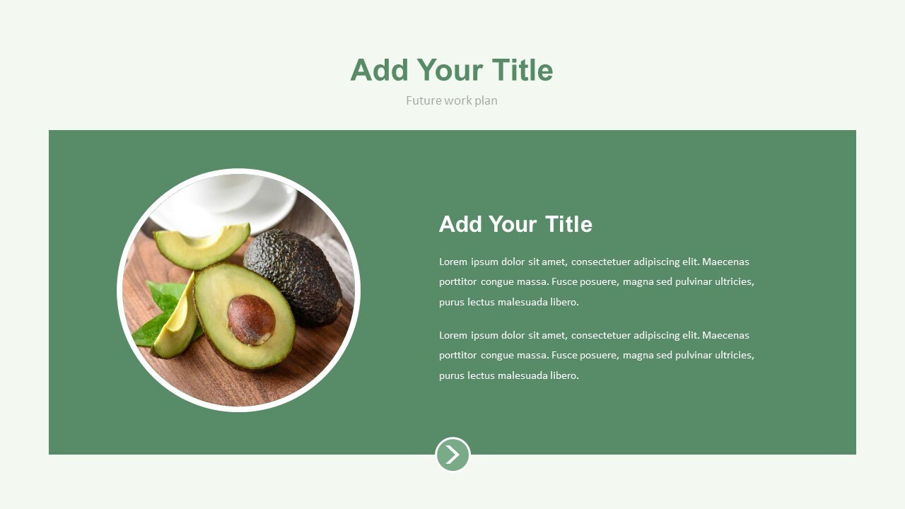 Minimal Avocado Clean Work Report Powerpoint Template - Etsy