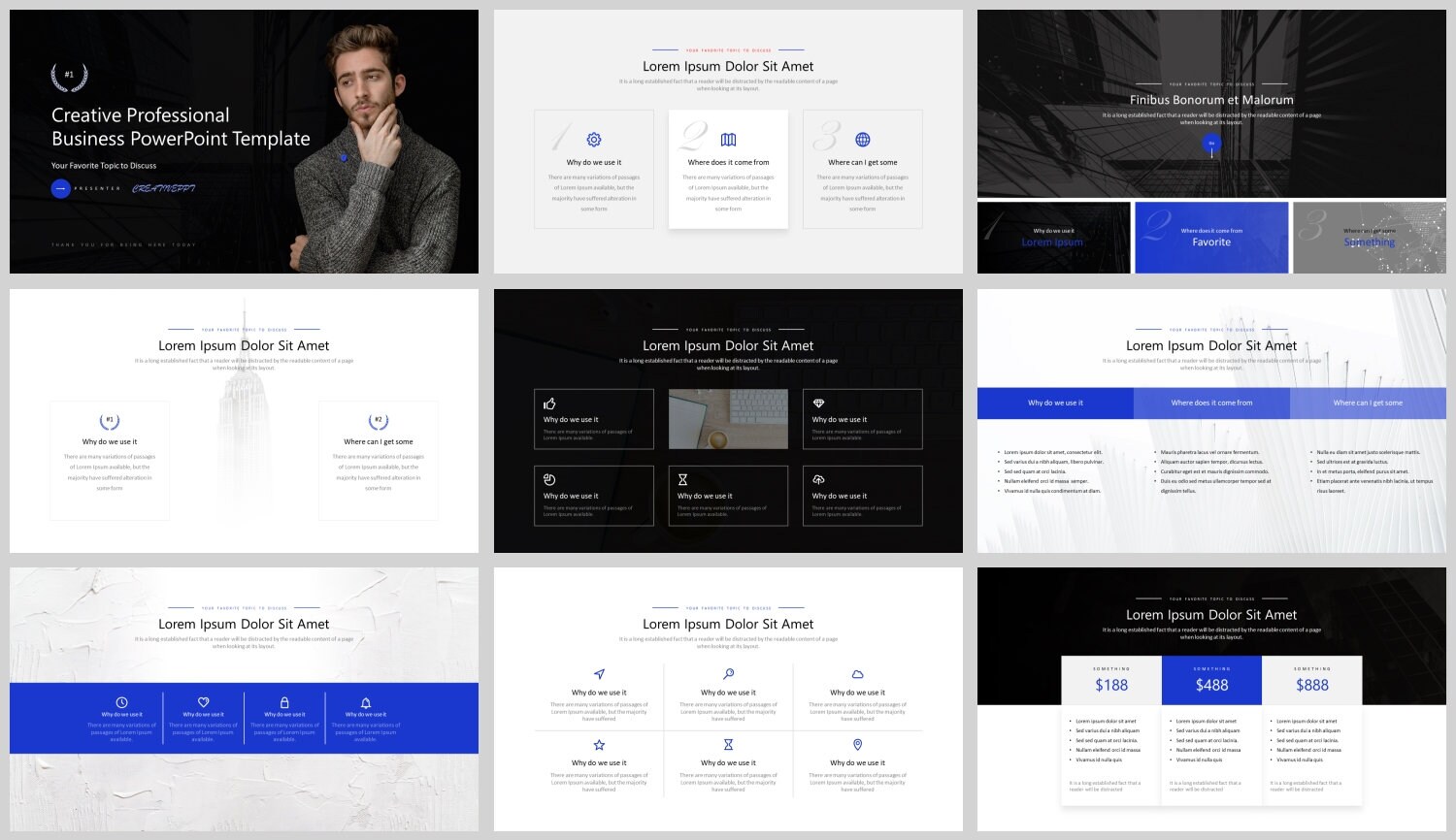 Minimal Modern Business Powerpoint Template 06 Etsy