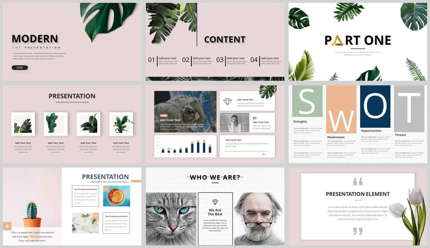 Minimal Clean Magazine Style Multi-purpose PowerPoint Template
