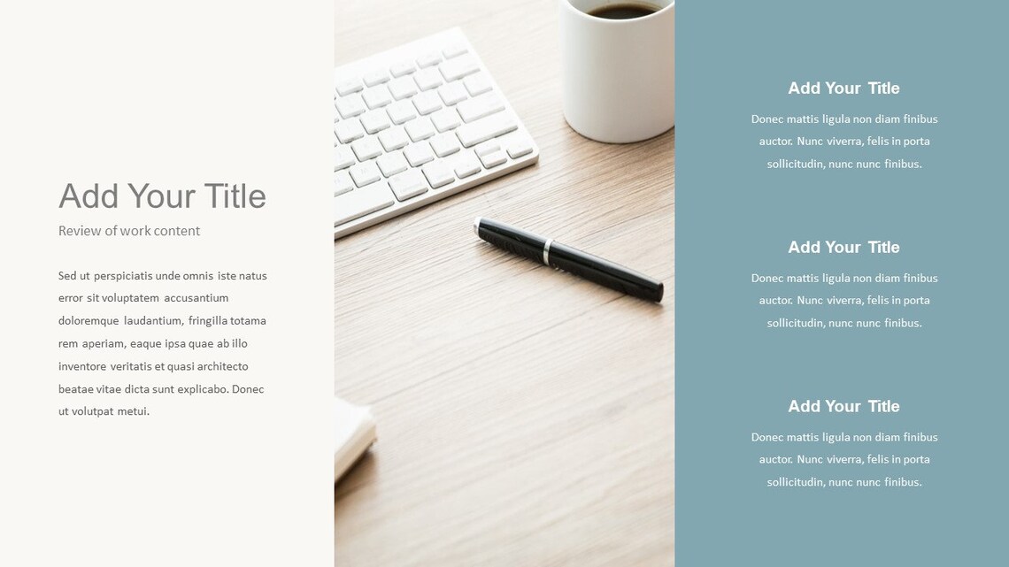 Minimal Clean Work Summary Powerpoint Template - Etsy