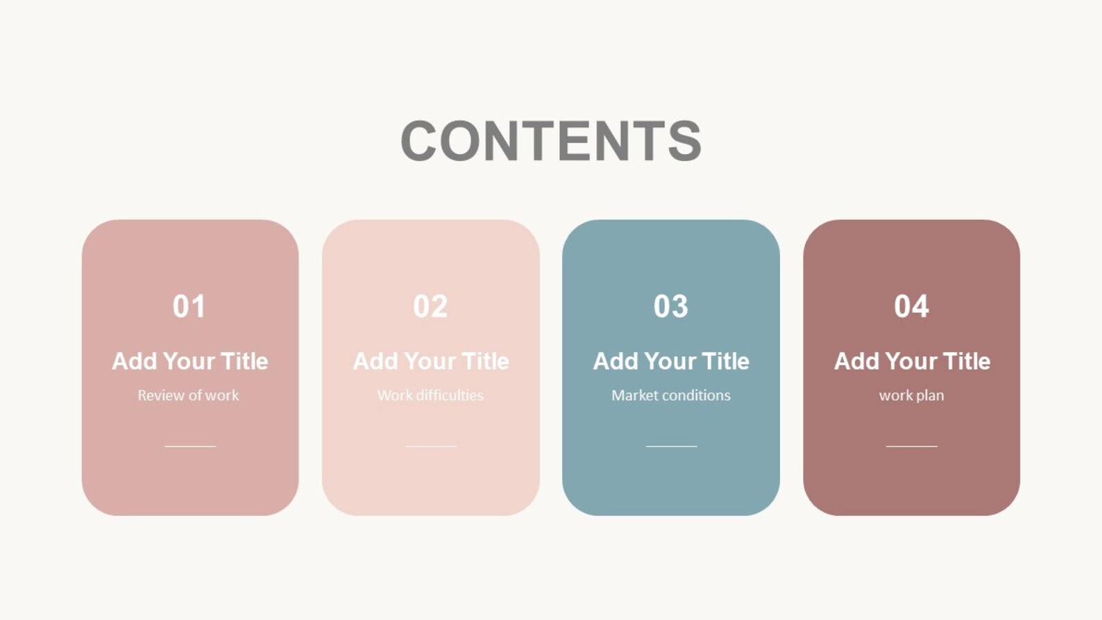 Minimal Clean Work Summary Powerpoint Template - Etsy