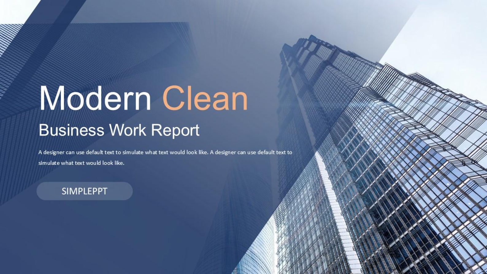 Modern Clean Business Work Report Powerpoint Template - Etsy