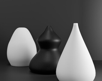 Decorative Minimalist Vase Pack for 3D Printing - STL File