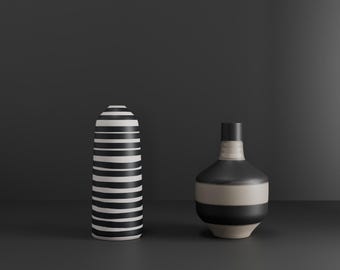 Minimalist Vase Pack for 3D Printing - STL File